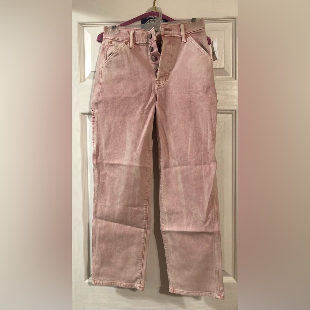 💖 NWT 💖 GAP Pink Acid Wash Carpenter Jeans - 00/24